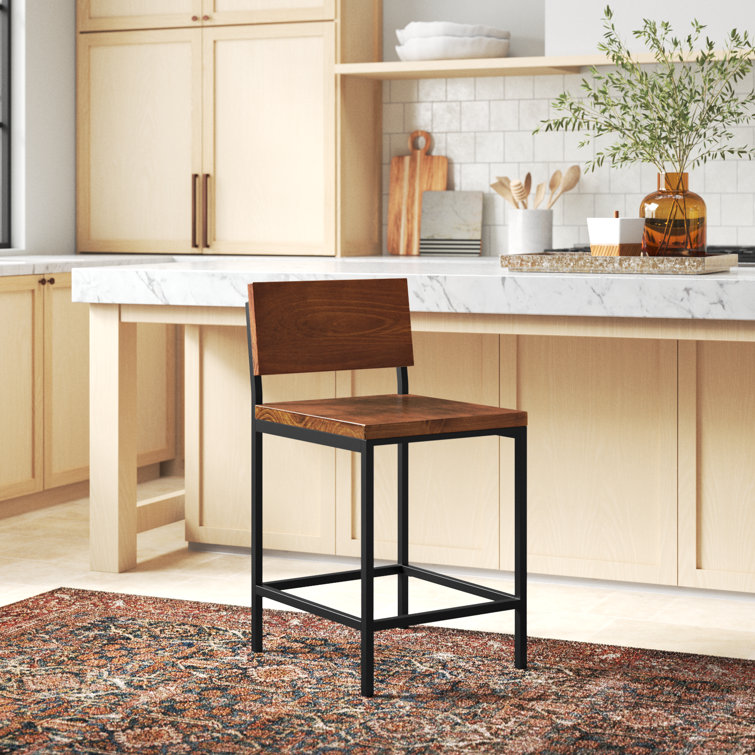 Wood and metal online stools kitchen